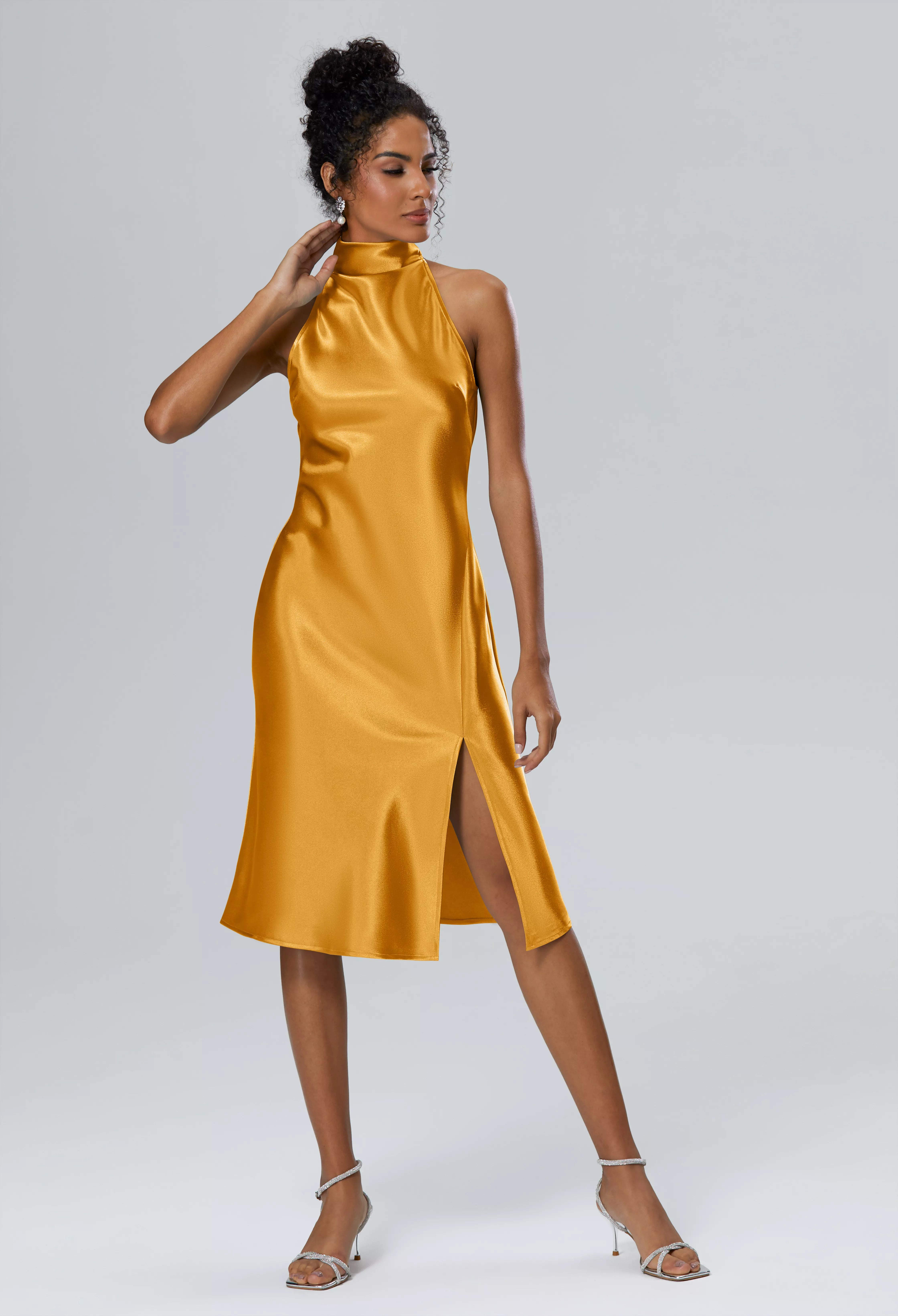 AW Mujigea Mango  Cocktail Wedding Guest Dresses